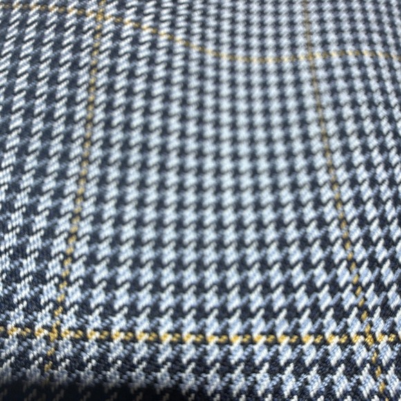 Italian Blazer Mens 46R Gray 3 Roll 2 Houndstooth Windowpane Wool Ivy Prep - Picture 8 of 9